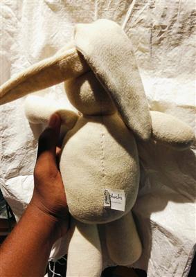 Pluchi Premium Knitted Bunny Soft Toy Baby-Safe Cotton Plush BIS Certified Nurse