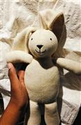 Pluchi Premium Knitted Bunny Soft Toy Baby-Safe Cotton Plush BIS Certified Nurse
