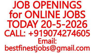 JOB OPENINGS for ONLINE JOBS TODAY 20-5-2026