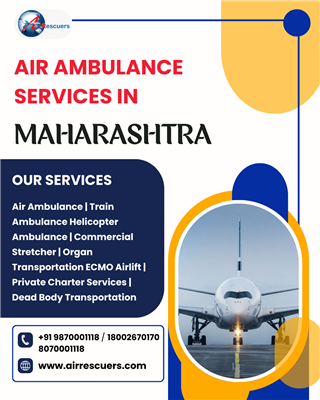 24/7 Emergency Air Ambulance Services in Maharashtra