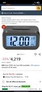 Digital LCD Alarm Clock with Temperature Display | Snooze & Night Light
