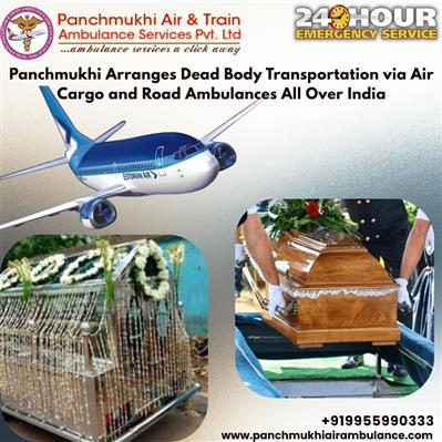 Panchmukhi Dead Body Transportation in Guwahati uses hearse vans for short-range