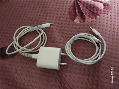 Apple 20w power adapter and c to c cabal