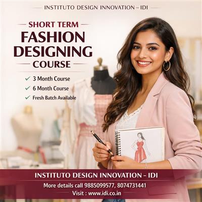 short-term course in fashion designing and become a fashion designer
