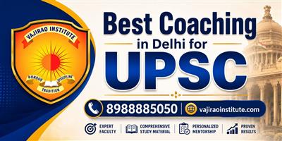 Best Coaching in Delhi for UPSC- Vajirao & Reddy Institute