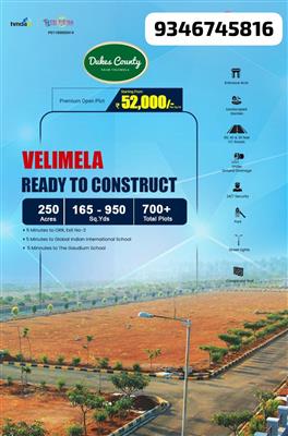 Plots For Sale in Velimela