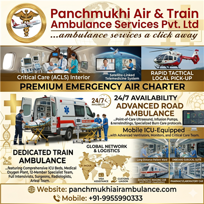 Panchmukhi Hi-Tech Air Ambulance in Delhi - Low Cost Medical Transport Arranged