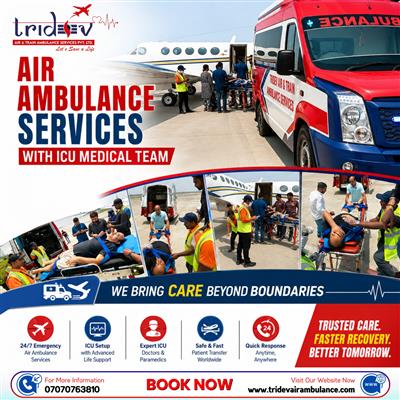 Regular Features by Tridev Air Ambulance Services in Delhi for Healthcare