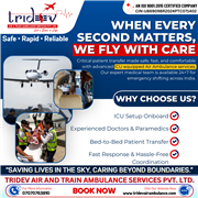Rapid Response Medical Aviation: Elite Tridev Air Ambulance Services in Kolkata