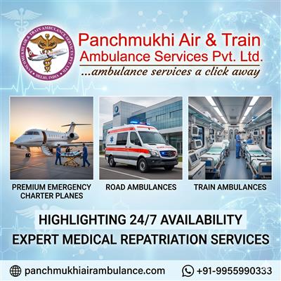 Panchmukhi Is a Trusted Air and Train Ambulance Service for Long-Distance Transf