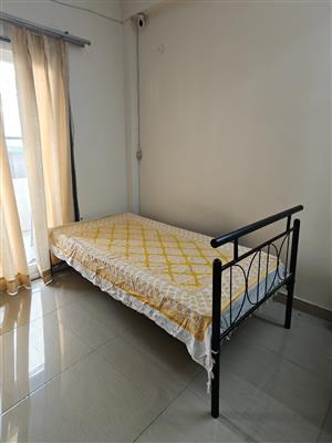 Single bed (pepperfry) and wakefit mattress