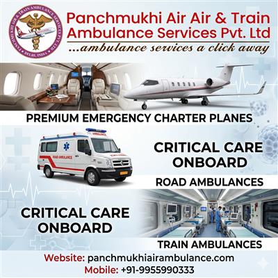 Panchmukhi Air and Train Ambulance Provides Comprehensive Medical Facilities