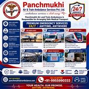 Book Sanitized Services Offered By Panchmukhi Air and Train Ambulance Service