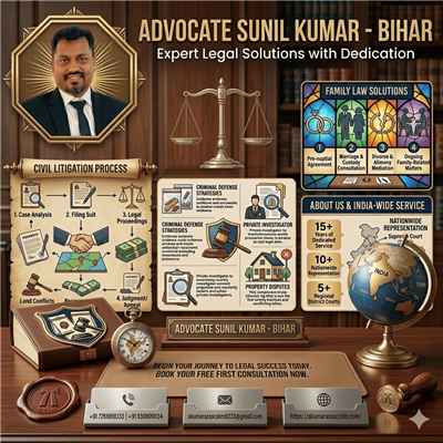 Top Advocate in Patna for Legal Advice & Case Management | Advocate Sunil Kumar