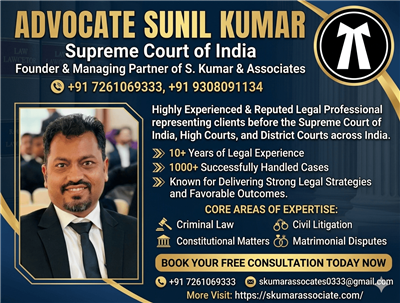 Criminal Lawyer in Patna for Bail, FIR, Trial & Criminal Cases | Advocate Sunil