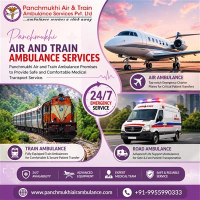 Use Panchmukhi Air and Train Ambulance in Delhi to Safely Transport Your Patient