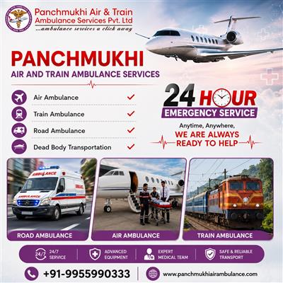 Panchmukhi Air and Train Ambulance Service in Hyderabad Is There For Small-Town