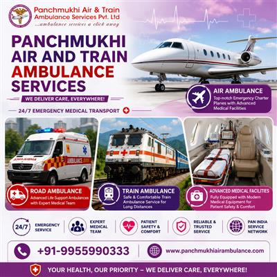 Easily Transfer Your Patient from Chennai to Delhi by Panchmukhi Air and Train