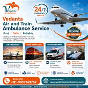 Vedanta Air Ambulance Service in Patna | Fast ICU Air Medical Transport 24/7