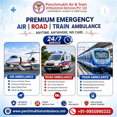 Panchmukhi Air and Train Ambulance in Delhi Provides Medical Assistance