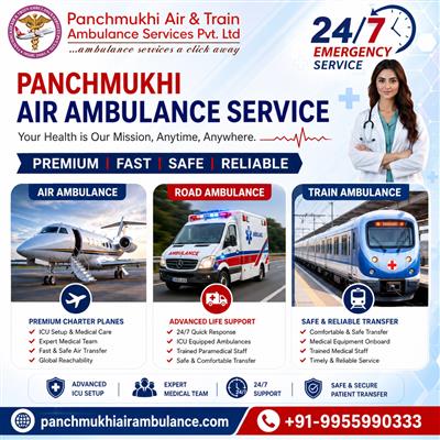 Panchmukhi Air and Train Ambulance Provides a Hospital-Like Experience