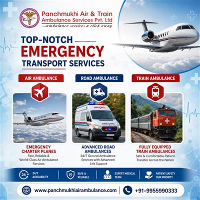 Get Care Medical Transfer by Panchmukhi Air and Train Ambulance in Guwahati