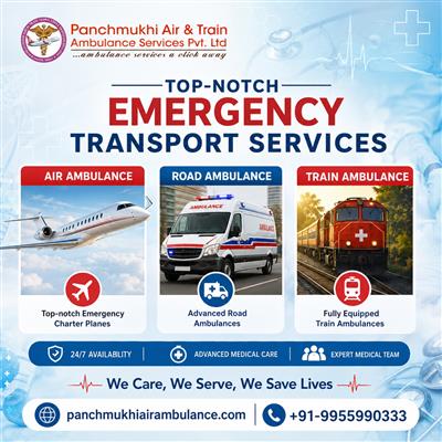 Call Panchmukhi Air and Train Ambulance in Kolkata—Arranges For the Safest