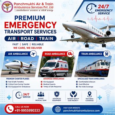 Without Risk-Free Patient Transfer by Panchmukhi Air and Train Ambulance