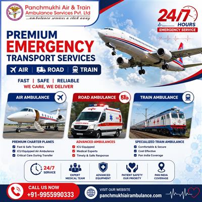 Use Panchmukhi Air and Train Ambulance in Mumbai to Shift Your Sick Patients