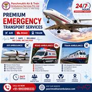 Book the Best Panchmukhi Air and Train Ambulance in Varanasi for Advanced Medica