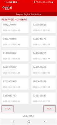 Airtel prepaid number choice number available aadhar ekyc