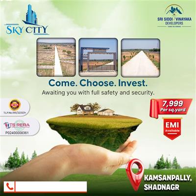 Plots For sale in Shadnagar