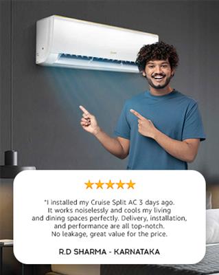 Buy Cruise 1.5 Ton 3 Star Inverter Split AC Online at Best Price