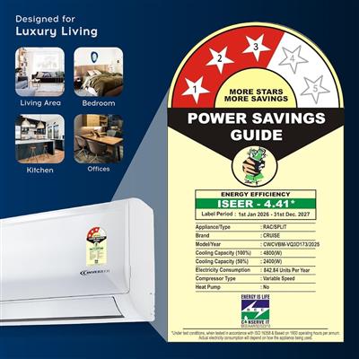 Buy Cruise 1.5 Ton 3 Star Inverter Split AC Online at Best Price