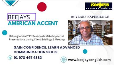 Beejay,s American Accent Master Class for S/W Professionals and AI StartupEntrep