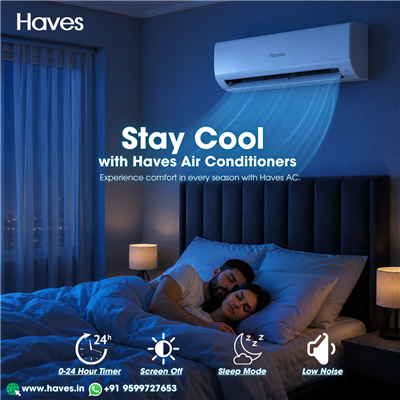 Stay Cool While the World Plays – Haves Split AC & Smart LED TV