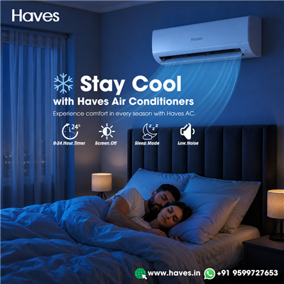 Stay Cool While the World Plays – Haves Split AC & Smart LED TV