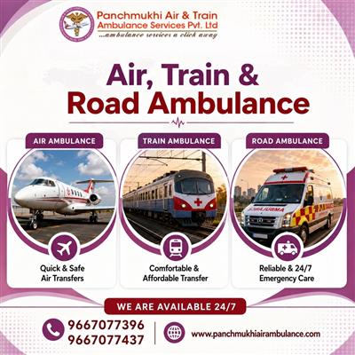Hire Panchmukhi Air Ambulance Service in Madurai with Healthcare Facility