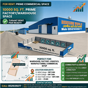 10,000 Sq. Ft. Prime Warehouse/Factory Space for Rent in Patna