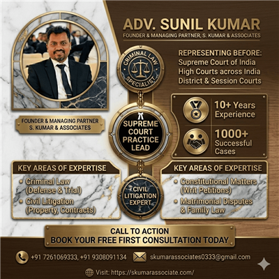 Best High Court Advocate in Bihar | Advocate Sunil Kumar