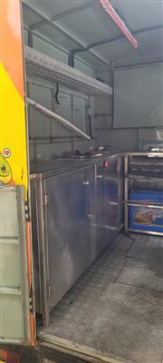 Ready made food truck for sale along with tempo