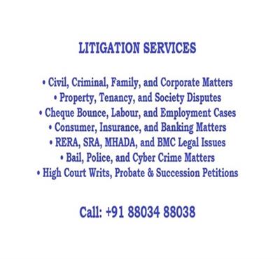All Legal Services for Individual and Corporates. Call 88034 88038