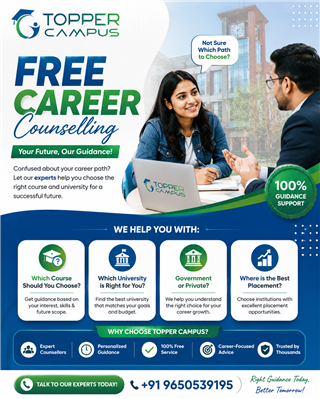 Free Career Counselling for College & University Admissions 2026 | Topper Campus