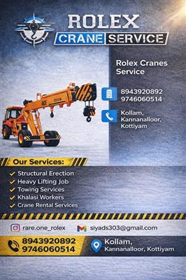 Top Crane Service Kollam Karunagappally Kottarakkara