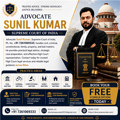 Best Lawyer in Patna for Civil, Criminal, Property & All Matters