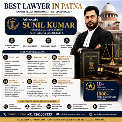 Best Criminal Lawyer in Patna | Advocate Sunil Kumar – Trusted Criminal Lawyer