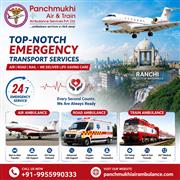Get the Best Panchmukhi Air Ambulance Service in Ranchi, which offers Advanced