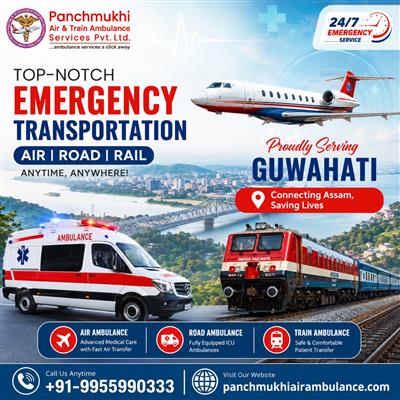 Panchmukhi Air Ambulance Service in Guwahati to Provide the Best Medical Setup