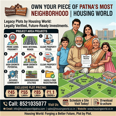Premium Plots Near AIIMS, Patna | Best Residential Investment | Housing World