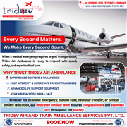 Tridev Air Ambulance Services in Ranchi – Prompt and Vital Air Medical Evacuatio